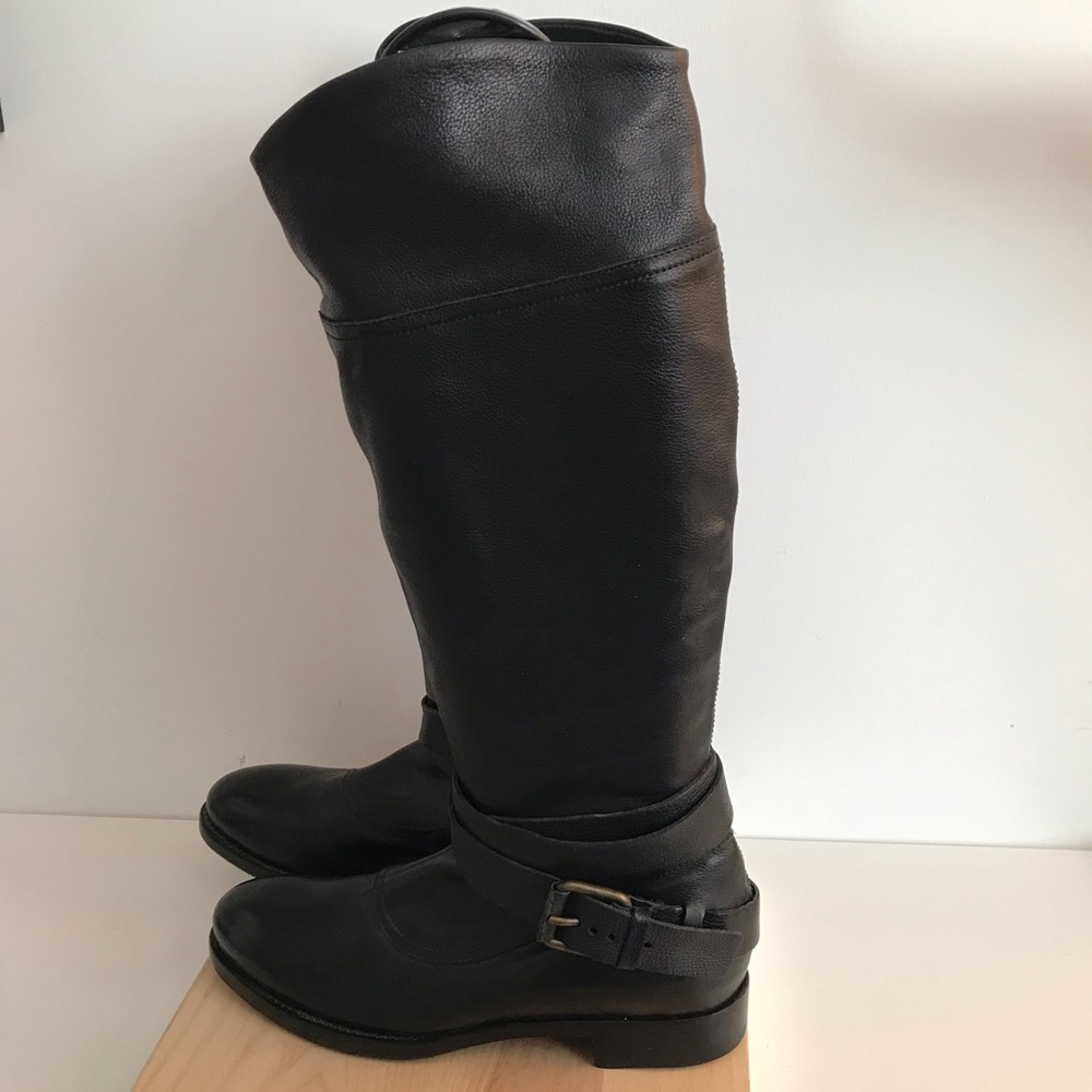 🆕 Buttero| Made in Italy Black Leather Riding Boots Size 38 Brand new